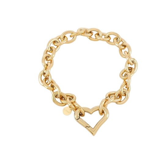 Bracelet "Julieta" avec Pendentif Coeur en Acier Inoxydable