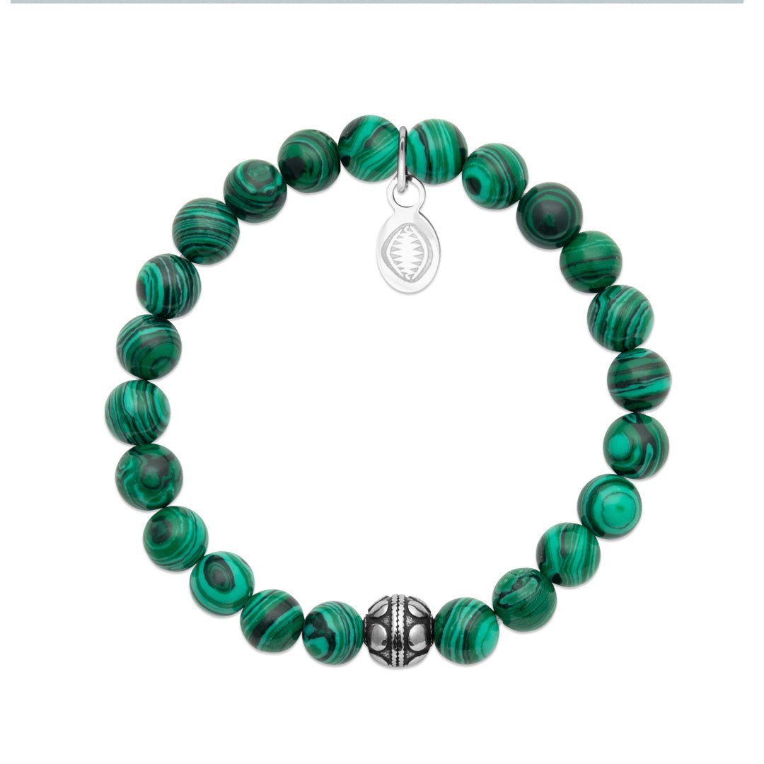 Bracelet en pierre naturelle Malachite pour femme - Bubble Style Store