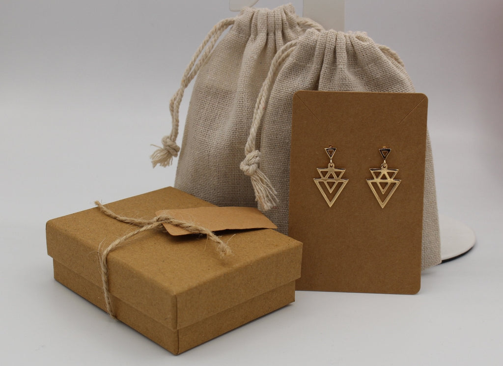 Petite boite et pochon en tissu pour emballer les bijoux - Bubble Style Store